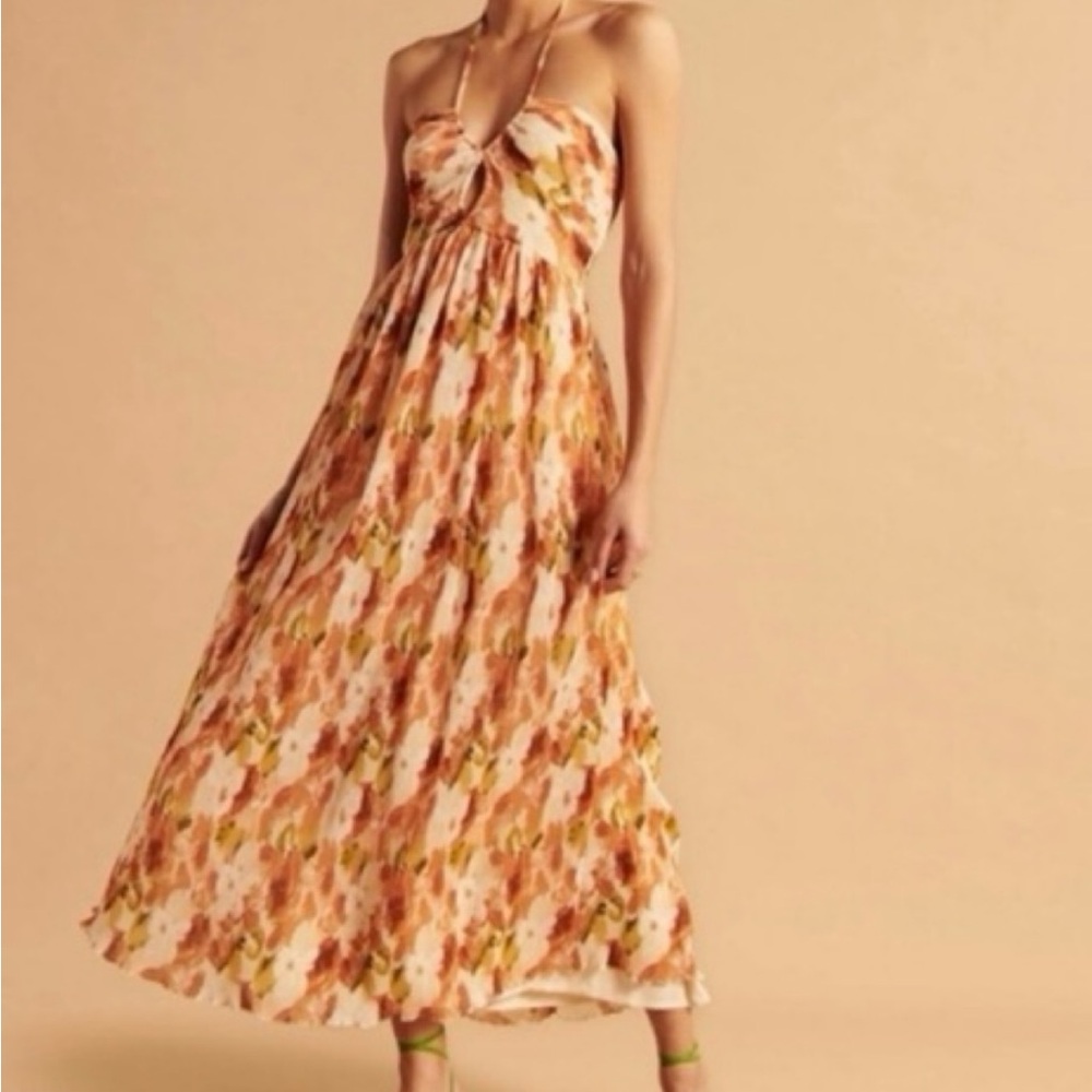 Abercrombie Floral Halter Maxi Dress - Picture 2 of 5